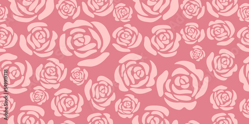 rose flower seamless pattern background