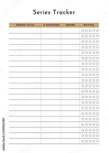 Fotografi Series Tracker