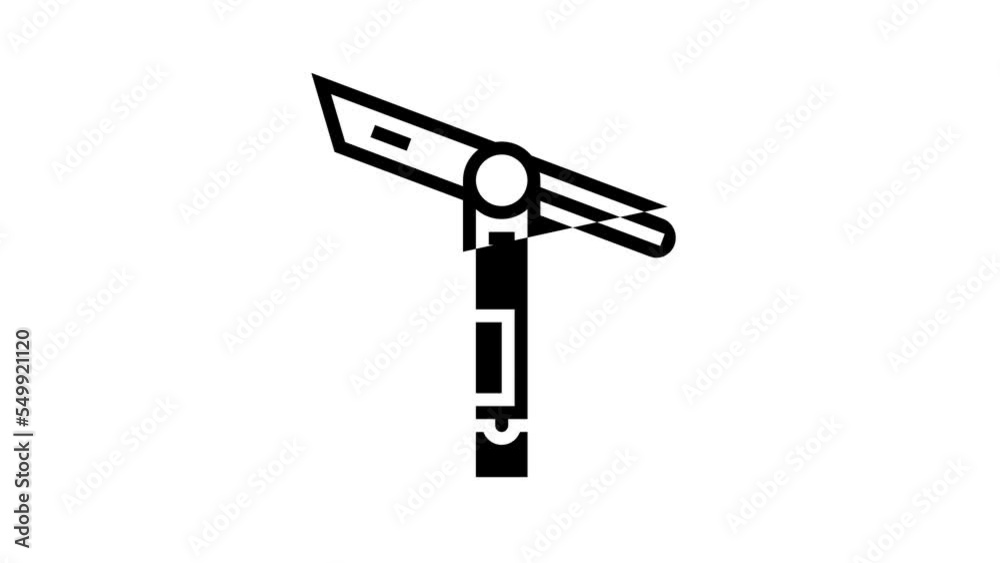 sliding bevel carpenter accessory line icon animation sliding bevel carpenter accessory line icon animation