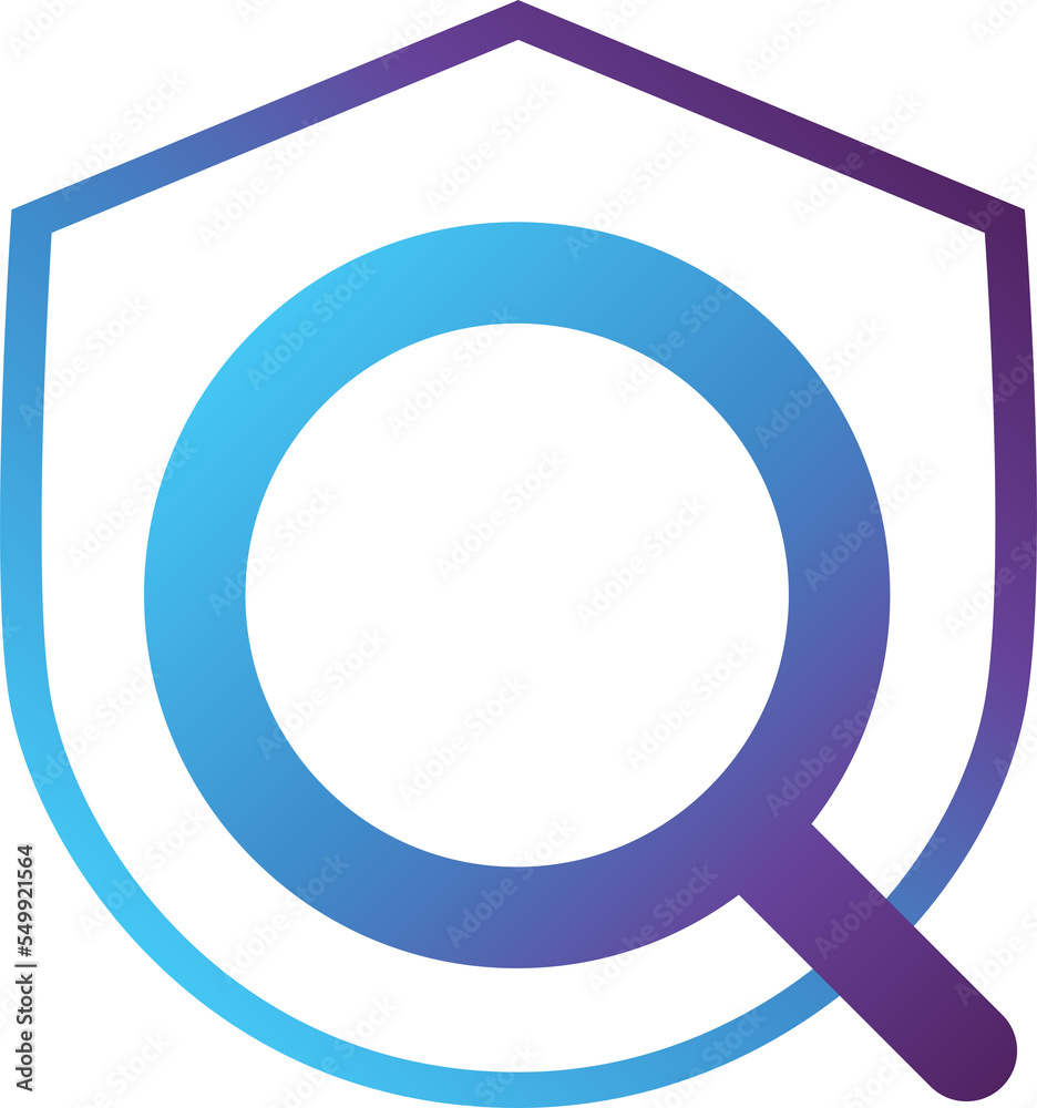 search shield modern gradient icon search shield modern gradient icon