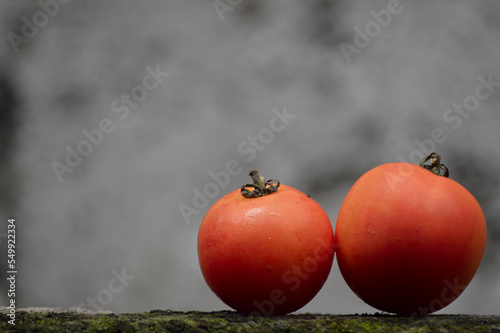 background of two tomatoes