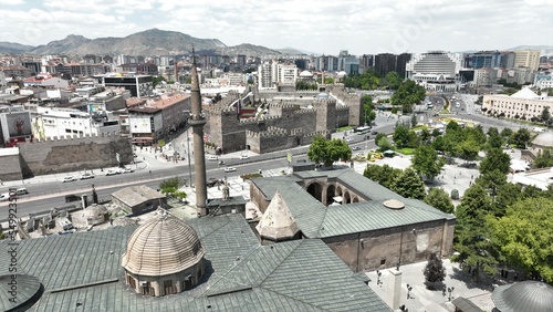 Hunad Hatun Complex, Sultan Alaeddin Keykubat's wife Mahperi Hunad Lady, was built in 1238 by. The complex was built in the Anatolian Seljuk period. Kayseri, Turkey. photo