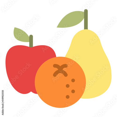 fruits diet food healthy icon