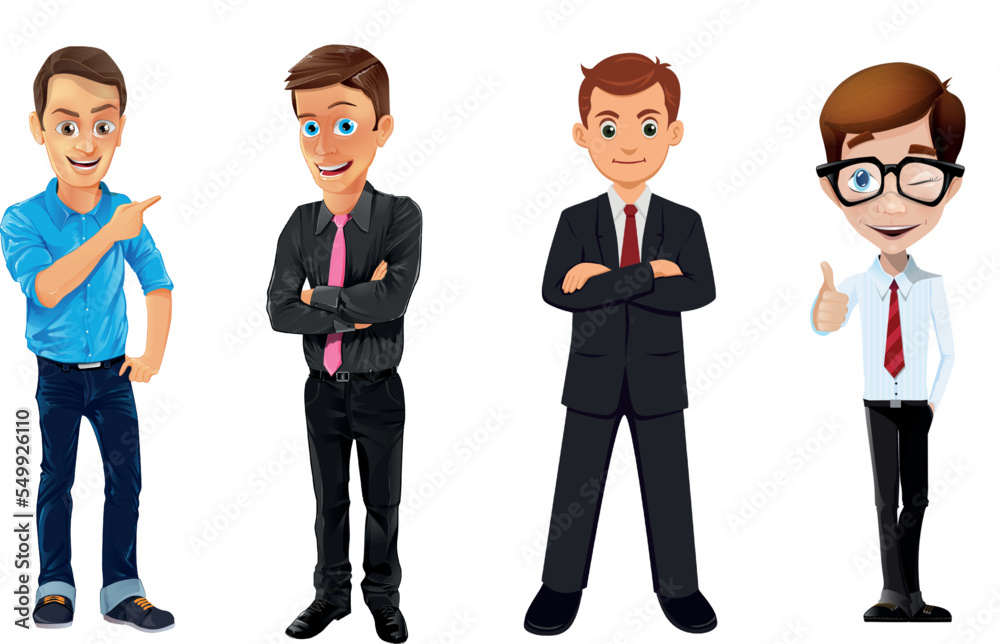 Set of business characters Vector illustration design Set of business characters Vector illustration design