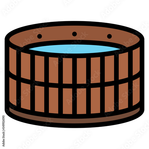 hot tub massage spa relax icon