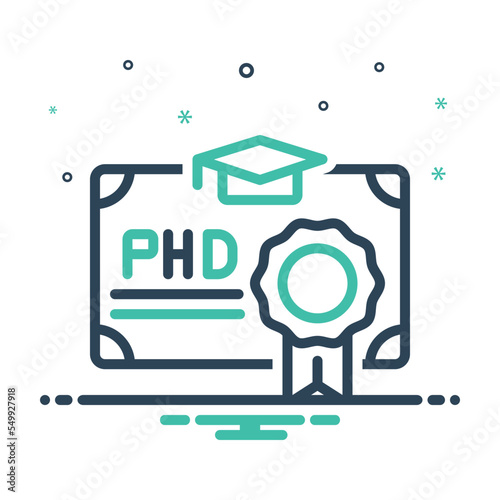 Mix icon for phd