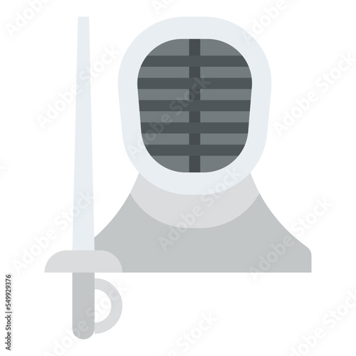 fencing sport activity competition icon