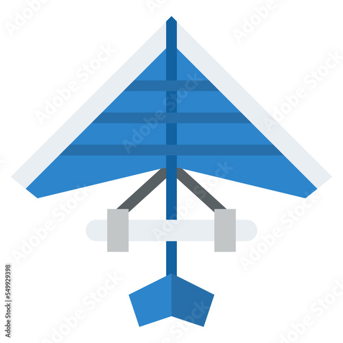 hang gliding sport activity competition icon
