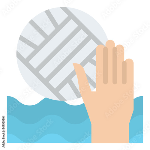 water polo sport activity competition icon