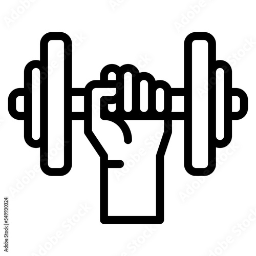 weightlifting sport activity competition icon