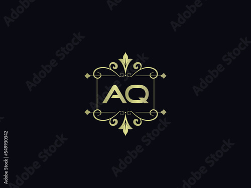 Feminine Aq qa Luxury And Jewelry Logo Symbol Design