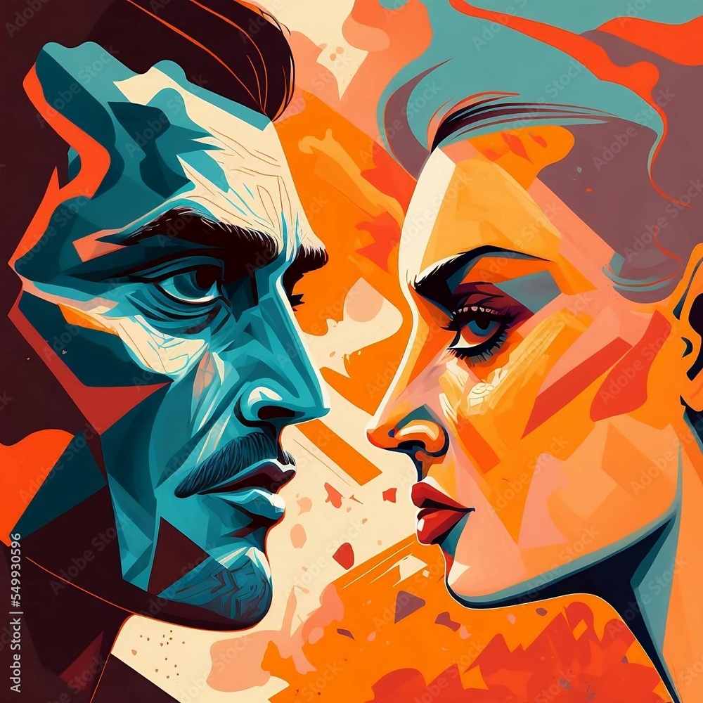 man-vs-woman-cartoon-illustration-created-using-midjourney-and
