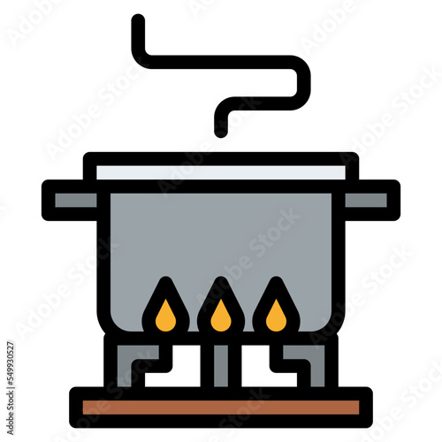 cooking kitchen home activity icon