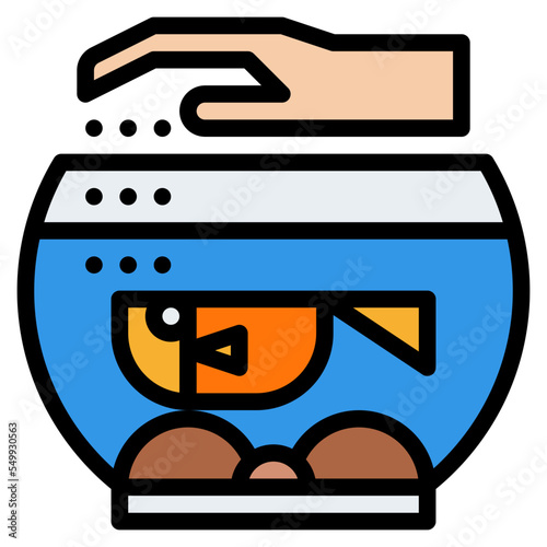 fish raising pet fish activity icon