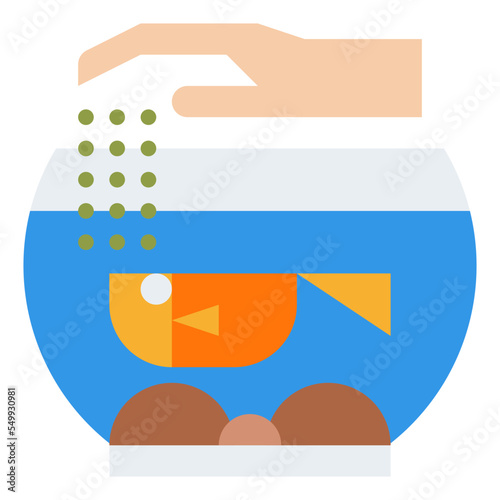fish raising pet fish activity icon