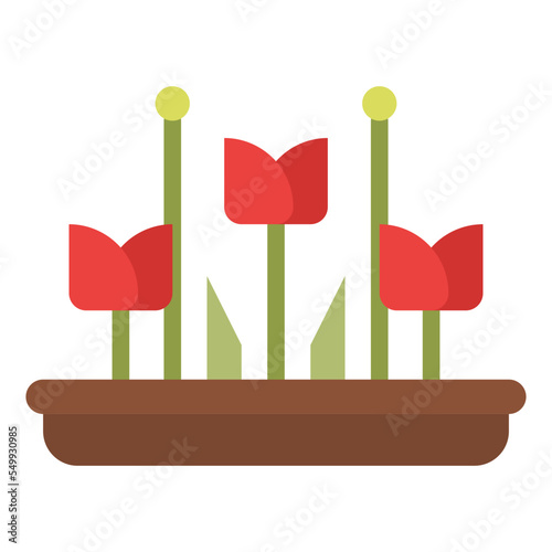 flower arrangement gardening flower activity icon