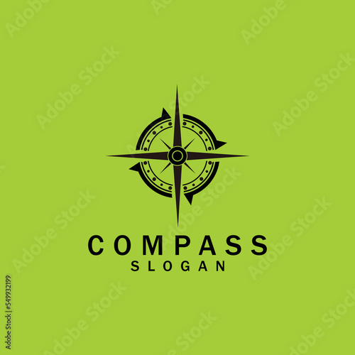 symbol compas logo design vector