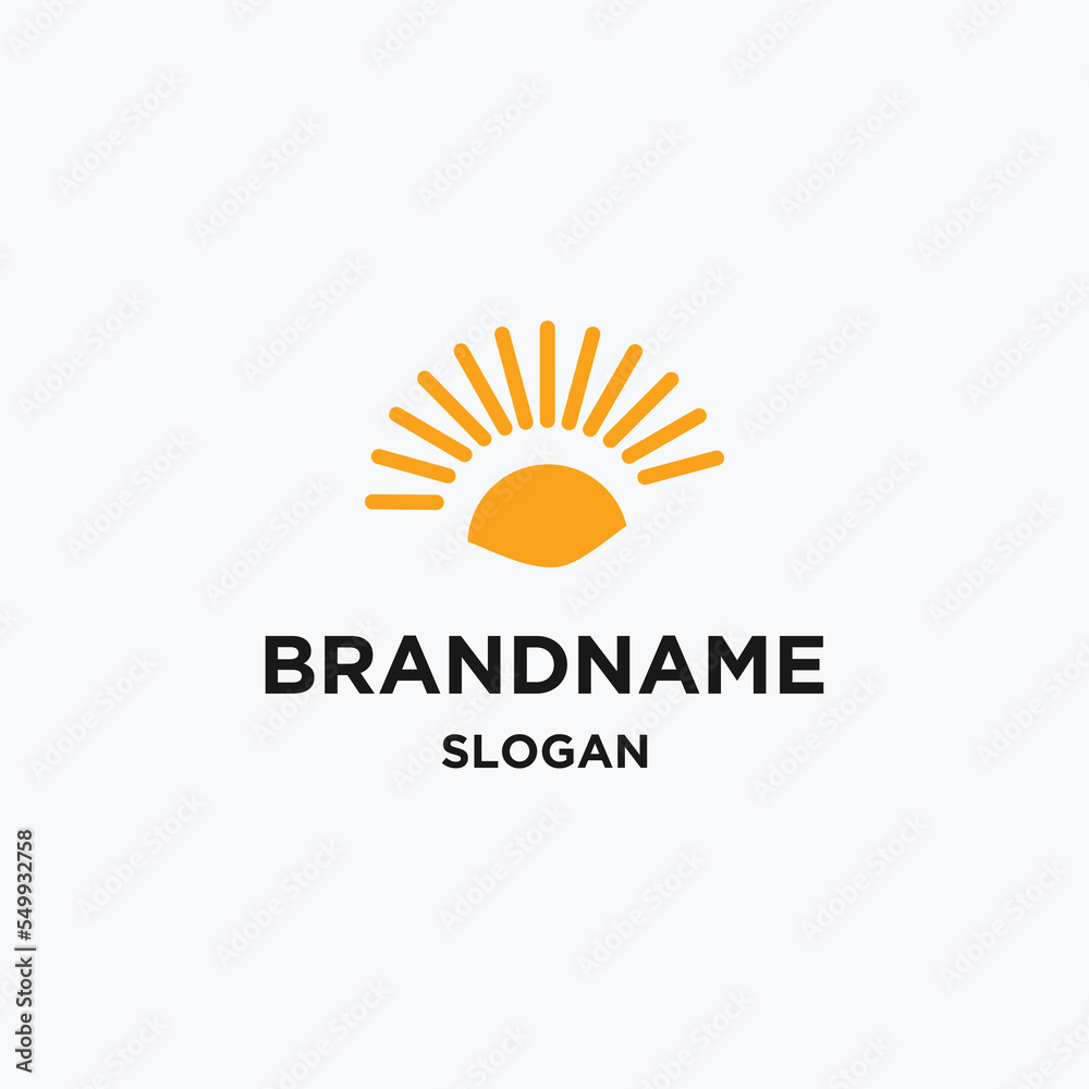 Fototapeta premium Sun logo template vector illustration design