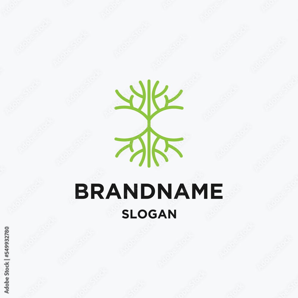 Obraz premium Tree logo template vector illustration design