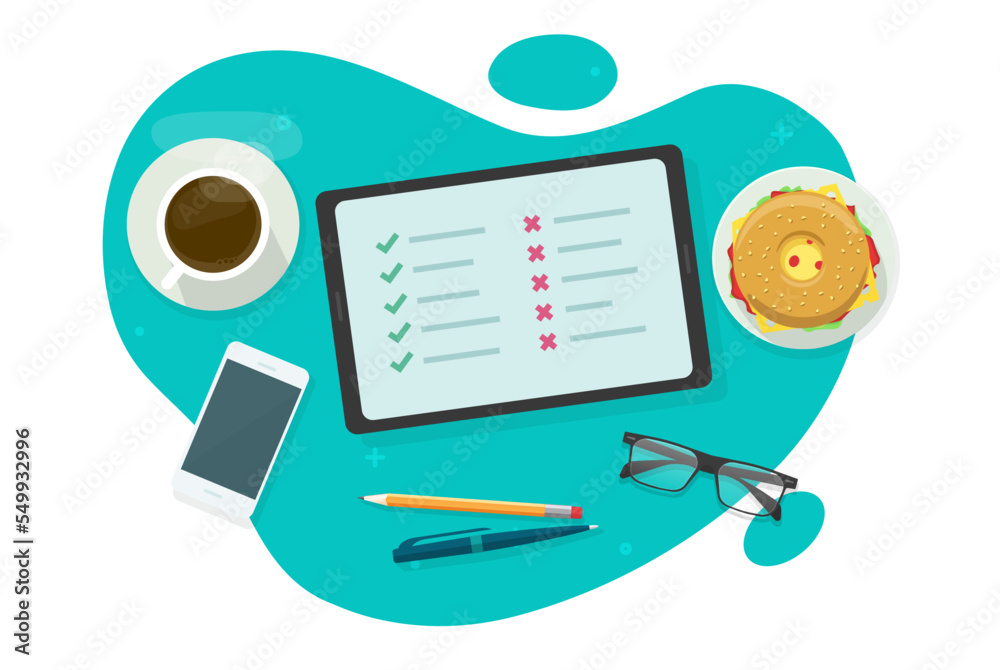 Do and dont list vector concept or bad good tips checklist flat work ...