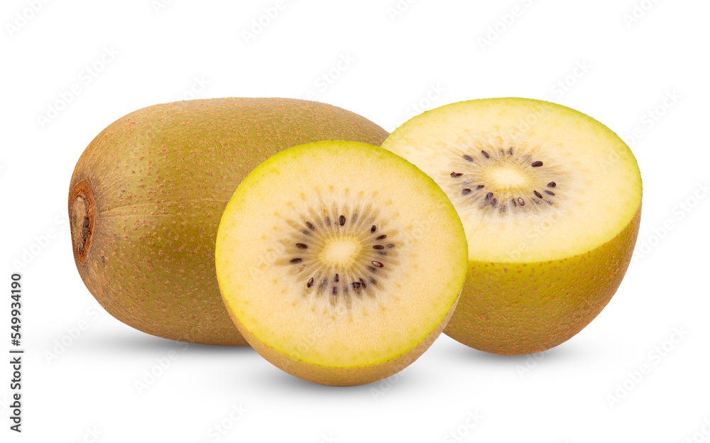 Gold kiwi isolated on transparent png Gold kiwi isolated on transparent png
