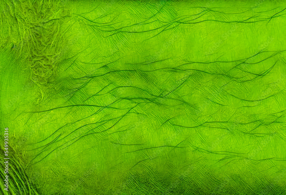 abstract green background, green woodlike texture. Copy space. Fabric