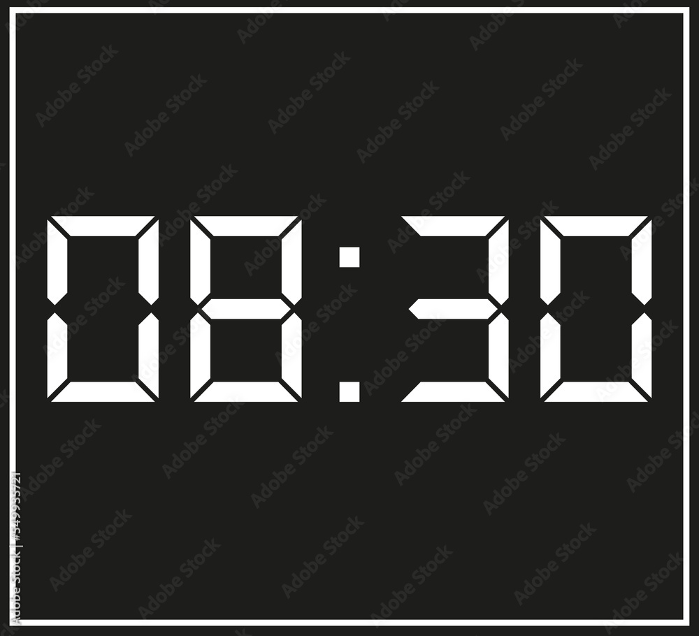 08 30 Digital Clock Showing Time Simple Black And White Vector With 101-best-clock-tattoo-ideas-that-will-blow-your-mind-outsons-men-s