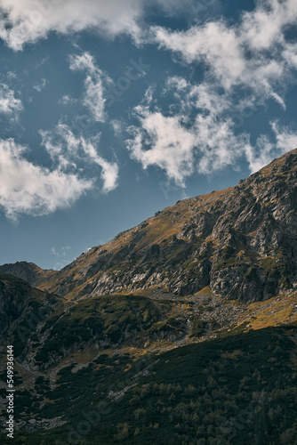 Fototapeta Naklejka Na Ścianę i Meble -  Breathtaking mountain landscape panorama. Beautiful nature of the Polish Tatra Mountains