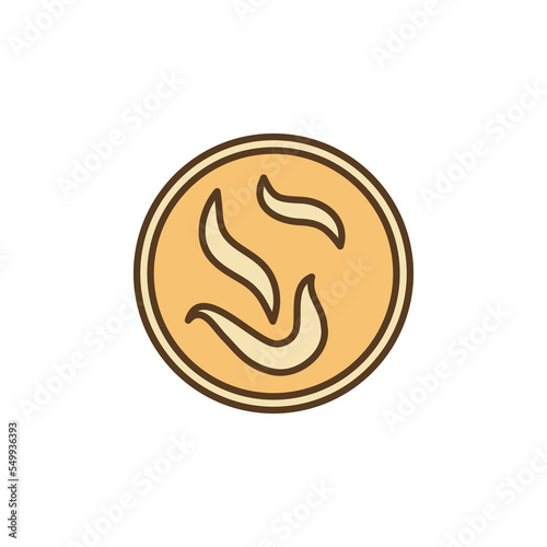 Helminths in Petri Dish vector concept colored icon