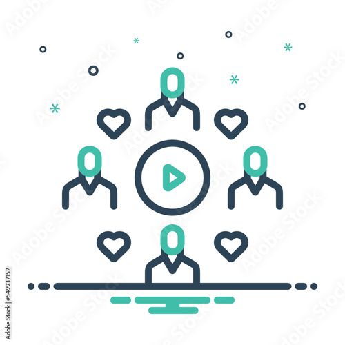Mix icon for subscriber