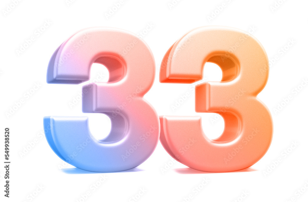 3d gradient number 33 3d gradient number 33