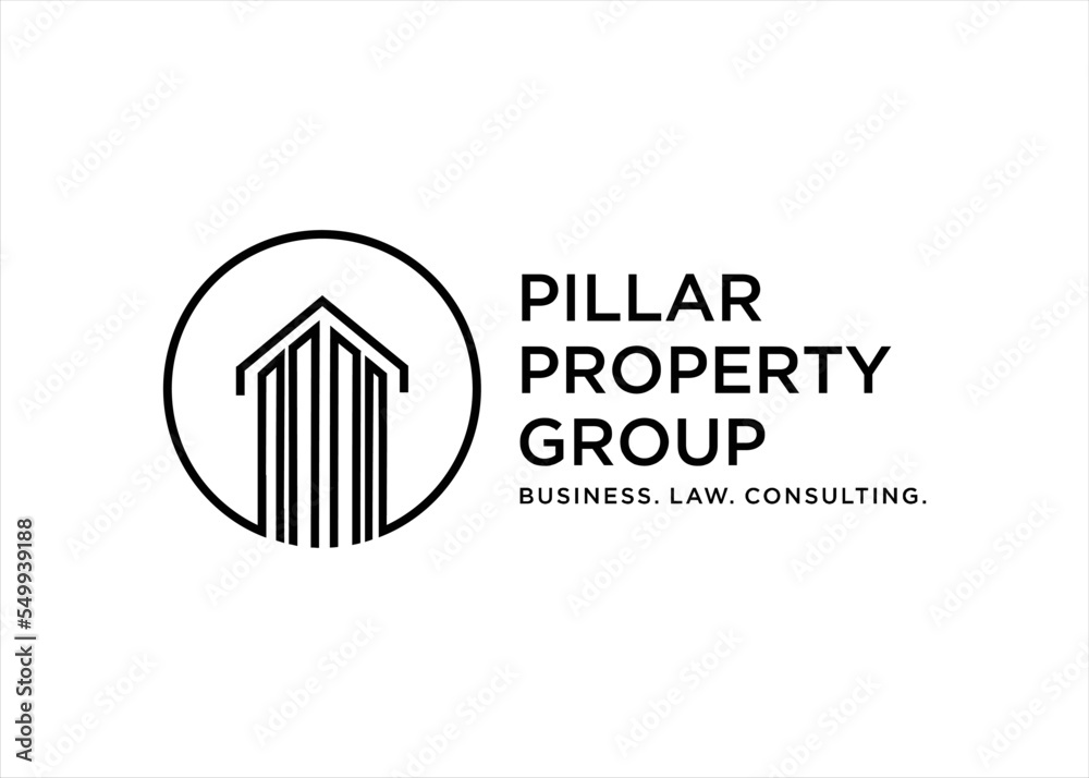 pillar logo design pillar logo design