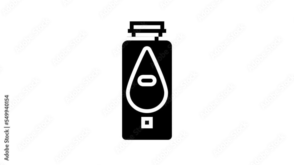 baby powder cosmetic line icon animation baby powder cosmetic line icon animation