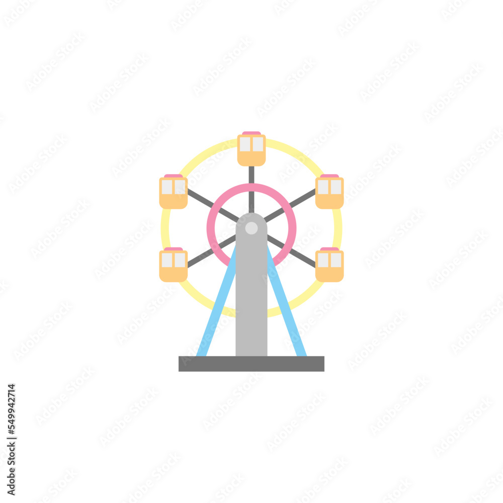 Ferris Wheel icon design template vector illustration Ferris Wheel icon design template vector illustration