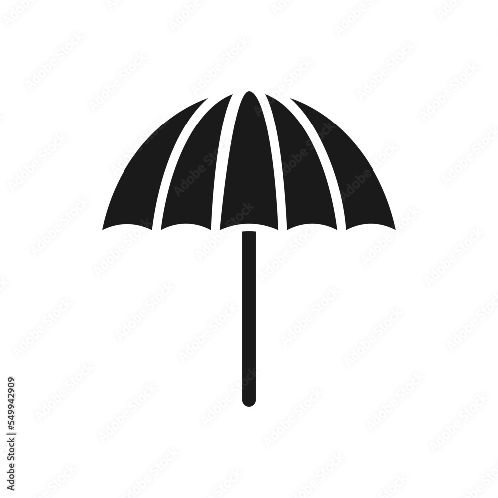 Umbrella icon silhouette .design template vector illustration