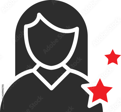 Actress Vector Icon
