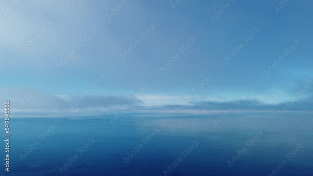 custom made wallpaper toronto digitalFog over sea. Abstract aerial nature summer ocean sunset sea and sky background. Small waves on clear water surface with bokeh lights from sunrise. Holiday, vacation and recreational concept
