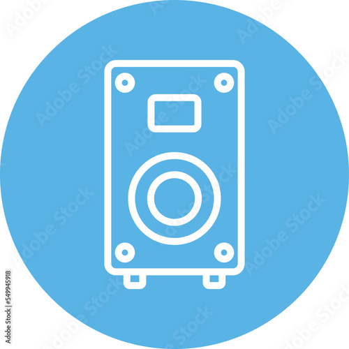  Subwoofer Vector Icon
