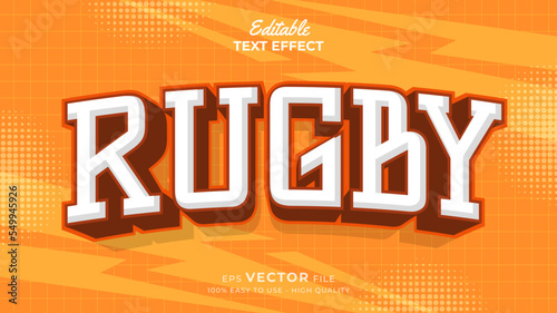 Editable text style effect - sports text effects style illustration