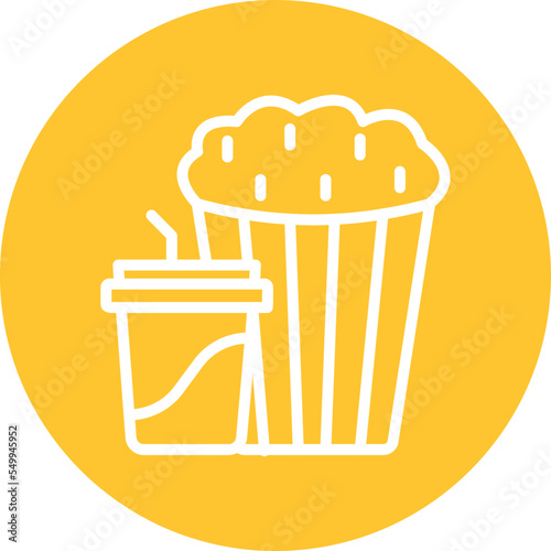 Popcorn Vector Icon
