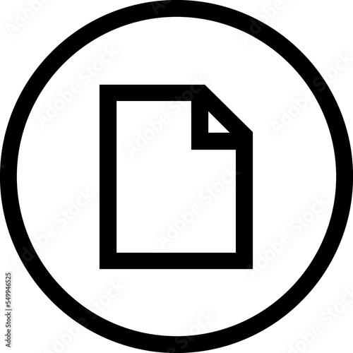 Document simple outline icon