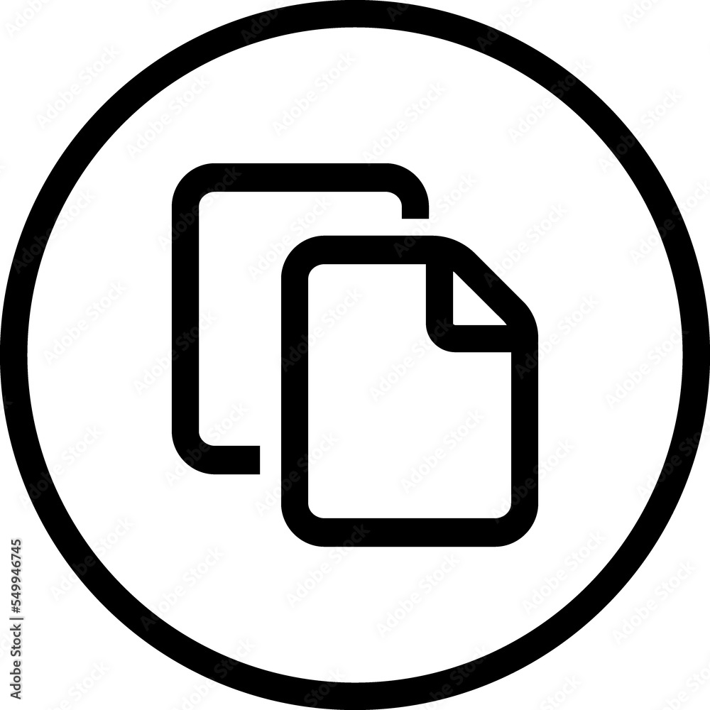 Obraz premium Document simple outline icon