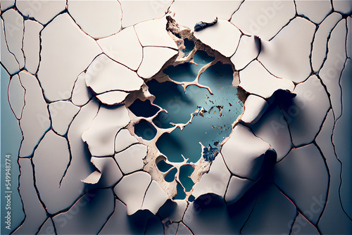 Cracked porcelain