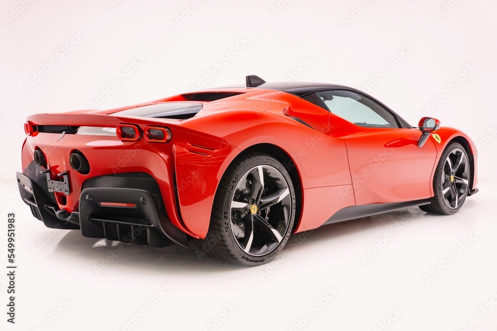 Ferrari White Background