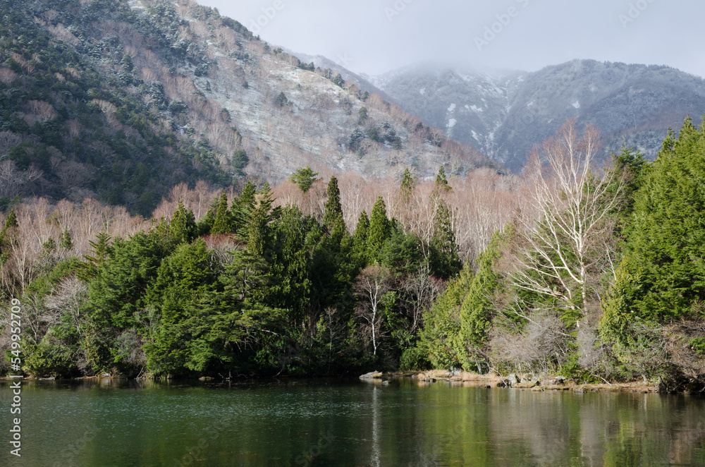 Lake Yunoto in the Nikko National Park. Japan. Lake Yunoto in the Nikko National Park. Japan.