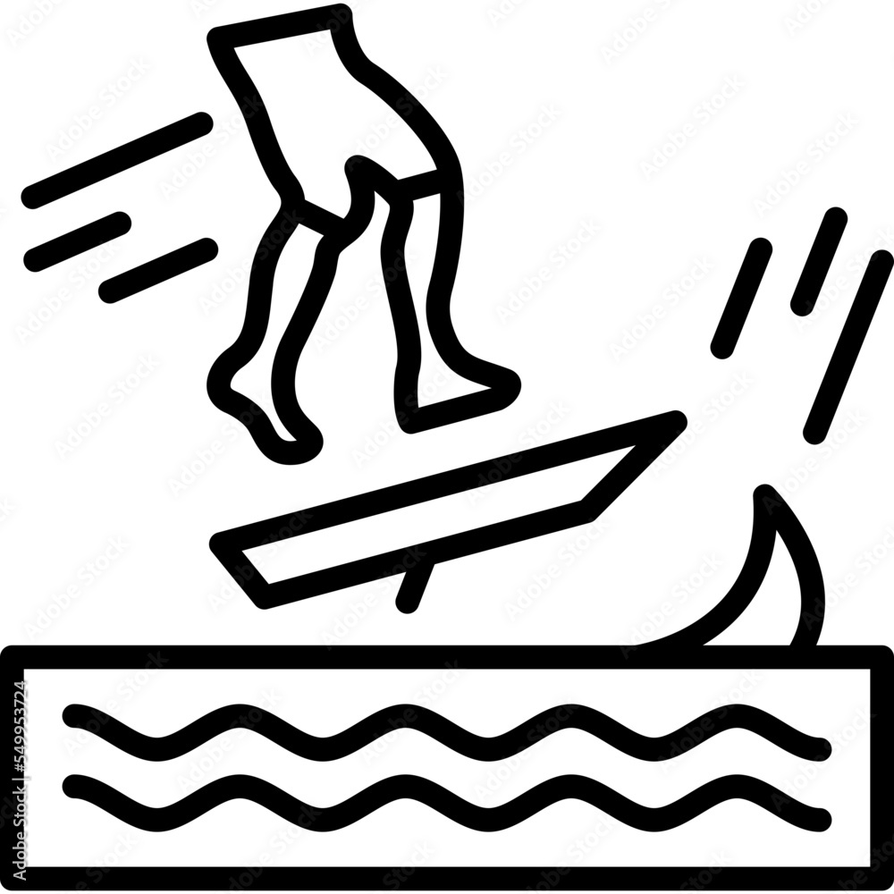 Skimboarding Icon