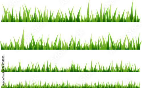 Green grass decorative elements.