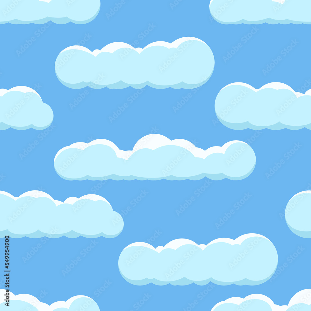 Seamless background with clouds Seamless background with clouds