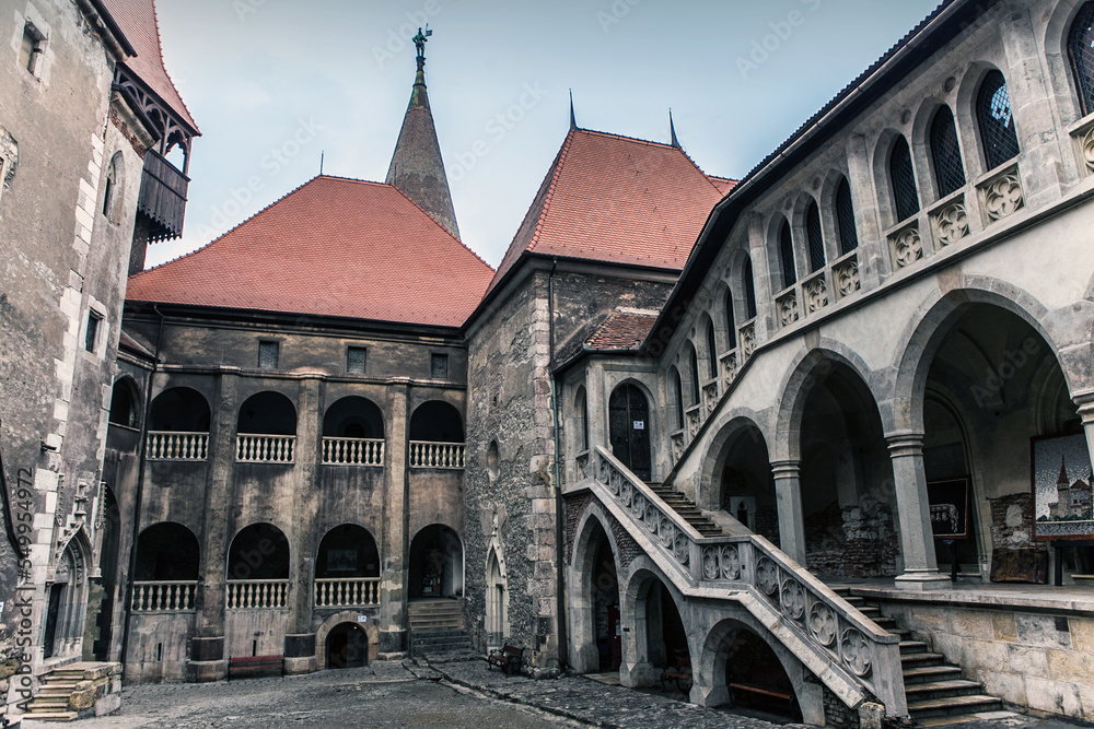 Medieval castle with a beautiful architecture from Romania