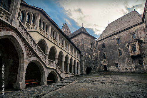 Fototapeta Naklejka Na Ścianę i Meble -  Medieval castle with a beautiful architecture from Romania